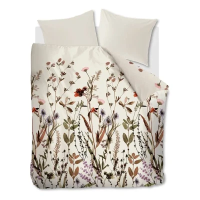 Afbeelding van Dekbedovertrek Ambiante Dry Flowers Multi Satijn 200 x / 220 cm 2 Persoons