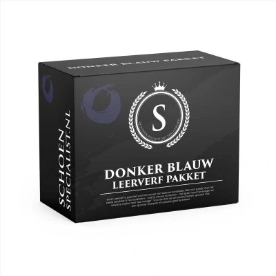 Afbeelding van Brush leerverf pakket 004 Donker blauw