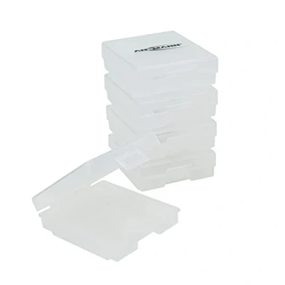 Afbeelding van ANSMANN Premium accubox voor 4 Mignon AA of Micro AAA batterijen en bewaardoos ter bescherming transport delige accubox. 5 Stuk transparant