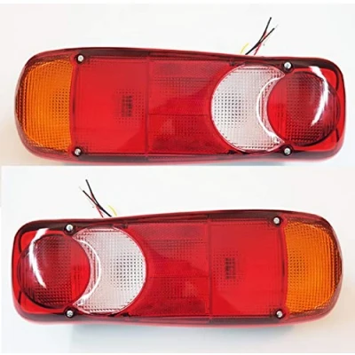 Afbeelding van 24/7 AUTO 2x Achterstaart Recovery 12 V 24 lampen voor vrachtwagen chassis truck trailer caravan