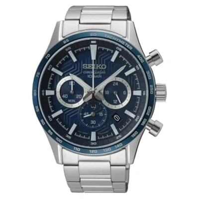 Afbeelding van Seiko SSB445P1 Chronograaf horloge inStock Zilverkleur