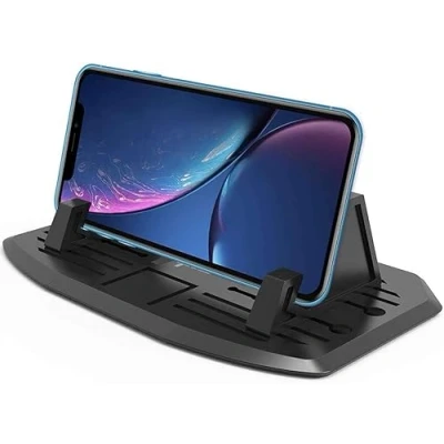 Afbeelding van ipow Telefoonhouder voor in de auto, universeel dashboard, telefoonhouder, antislip, smartphonehouder, compatibel met iPhone XS Max/8/7 Plus/6s/ se, Samsung Galaxy, GPS apparaten en nog veel meer (klassiek)
