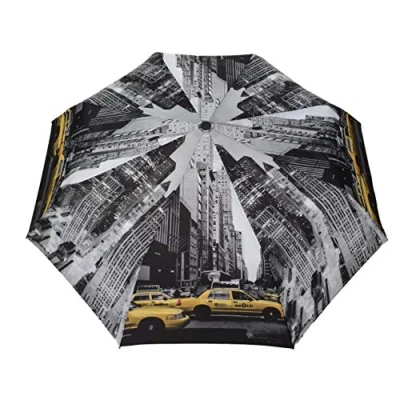 Afbeelding van Smati Taxi Opvouwbare Stormparaplu Compact Auto Open/Dicht ø 28 cm Zwart