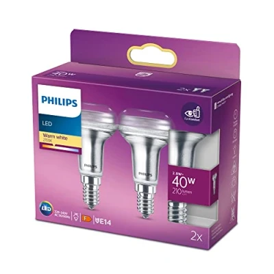 Afbeelding van Philips LED Reflector 40 W E14 warmwit licht 2 stuks