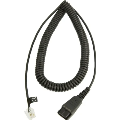 Afbeelding van Jabra Quick Disconnect (QD) to Modular (RJ) Coiled Bottom Cord, 2 Mete