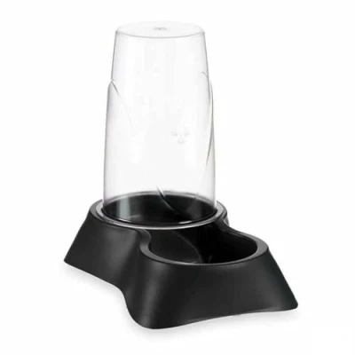 Afbeelding van Dierenvoederbak Dispenser Antraciet Plastic 1,5 L 16 x 25 24 cm (8 Stuks)