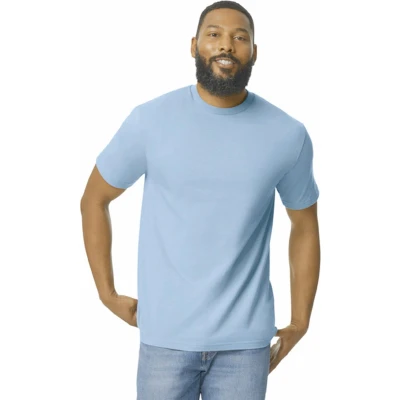 Afbeelding van Gildan Heren T shirt Softstyle Midweight GI65000 light blue