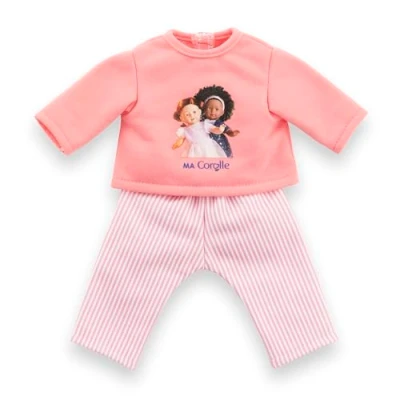 Afbeelding van Ma Corolle Pyjama, roze, 2 delig, kleding, voor pop My Corolla, 36 cm, vanaf 3 jaar, 9000212940