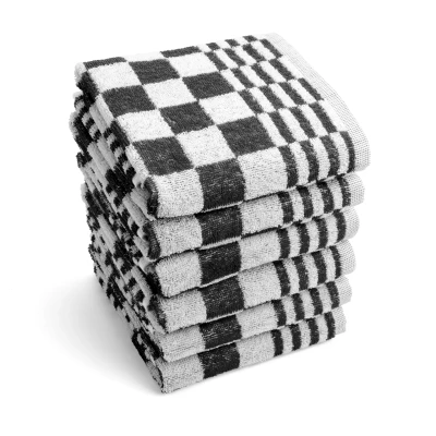 Afbeelding van Byrklund Keukendoek Clean &amp; Fresh Zwart 6 stuks