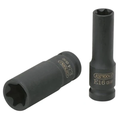 Afbeelding van KS Tools 515.1056 1/2&quot; Dopsleutel, Torx E kracht lang, E18
