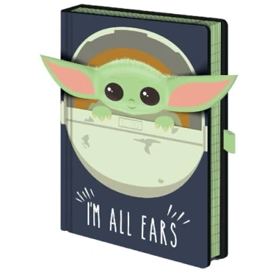 Afbeelding van Pyramid International Star Wars Notitieboek The Mandalorian Premium A5 I&#039;m All Ears Zwart