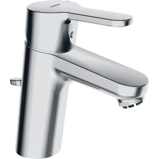 Afbeelding van Hansa primo 1 gats wastafelkraan met waste vaste uitloop 11 1cm chroom 49381103