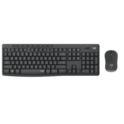 Afbeelding van Logitech MK295 Silent Wireless Combo toetsenbord Inclusief muis RF Draadloos Portugees Grafiet