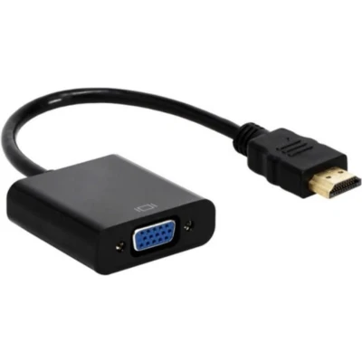 Afbeelding van HDMI naar VGA + 3,5mm Jack &amp; Micro USB adapter / zwart 0,20 meter