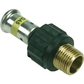 Afbeelding van Henco Press Gas perskoppeling recht 26 x 3/4 pers buitendraad