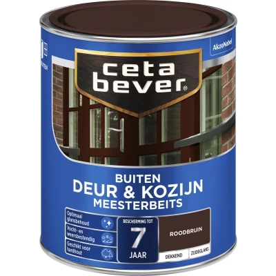 Afbeelding van Ceta Bever Dekkend Meesterbeits 820 Roodbruin Zijdeglans Blanke lak &amp; Beits
