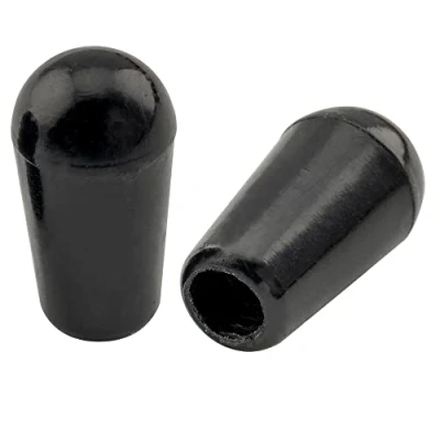 Afbeelding van Musiclily Pro Inch Maat Kunststof Gitaar Switch Tips Elementschakelaar Knop voor Les Paul stijl, Zwart (2 Stuks)