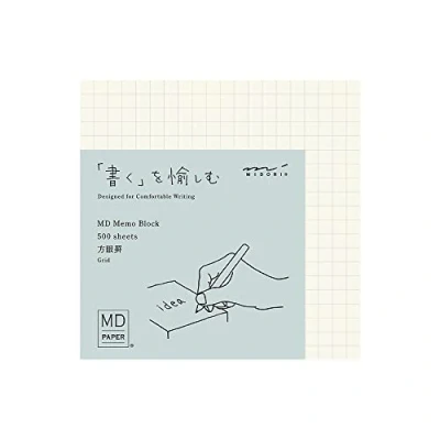 Afbeelding van DESIGNPHIL 15286006 Midori Memo Pad, MD Blok Memo, Grafiek geregeerd