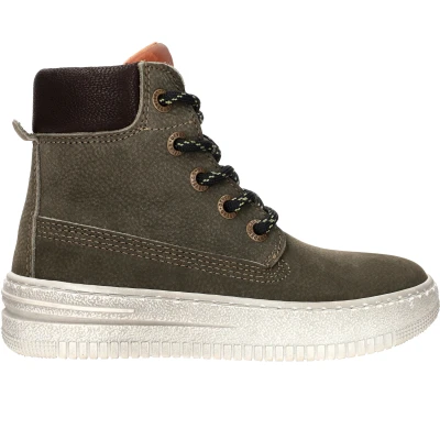 Afbeelding van Develab Sneakers hoog voor kinderen, Maat: 35, Green Leer