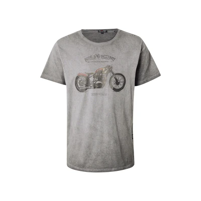 Afbeelding van KEYLARGO Heren T shirts MT Destroy Round, donkergrijs (1102), 3XL
