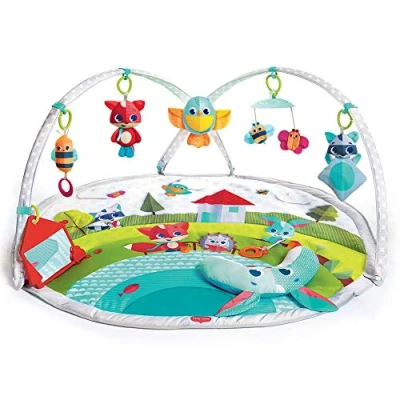 Afbeelding van Tiny Love Dynamic Gymini, Baby Speelkleed, Activity Gym, met Muziek en Lichtjes, Geschikt vanaf de geboorte, 0m +, 100 x 90 cm, Meadow Days
