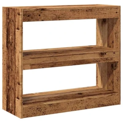 Afbeelding van vidaXL Boekenkast/kamerscherm 80x30x72 cm oud houtkleurig