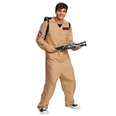 Afbeelding van DISGUISE Ghostbusters 80s deluxe kostuum voor volwassenen, zoals afgebeeld, maat L (42 46)
