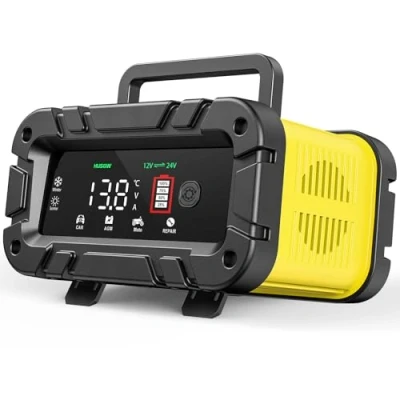 Afbeelding van Batterijlader, intelligente acculader voor auto&#039;s, motorfietsen enz. Het LCD scherm wordt gebruikt in de van motorfietsen, (20 A)