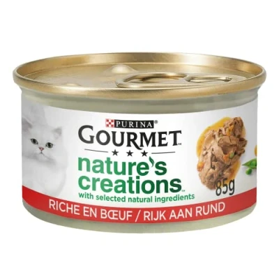 Afbeelding van 24x Gourmet Nature&#039;s Creations Rund 85 gr