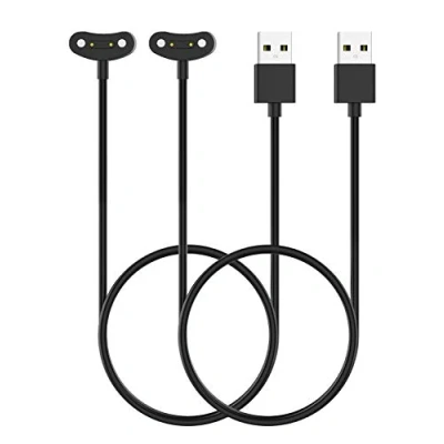 Afbeelding van MoKo 2 PACK Charger Compatible with Ticwatch Pro 5/Pro 3 Ultra GPS/Pro LTE/Pro X/E3, Magnetic Dock Portable Charging Station 3.3ft/100cm USB Cable Cord, Black