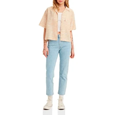Afbeelding van Levi&#039;s 501® Crop Damesjeans, 501 Z2302 Blauw Patroon, 26W x 28L