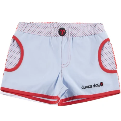 Afbeelding van Ducksday UV zwemshort unisex boardshort Surf UPF 50+ Dot Blauw quickdry 110 116