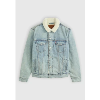 Afbeelding van LEVI&#039;S ® Tussenjas &#039;Type III Sherpa Trucker Jacket&#039; blauw denim