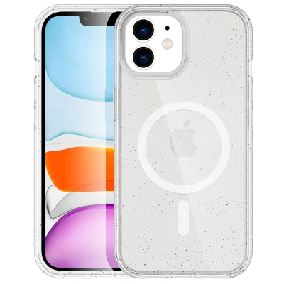 Afbeelding van Apple iPhone 12 Pro Glitter Hoesje Kunststof imoshion Hardcase/Backcover Transparant Telefoonhoesje