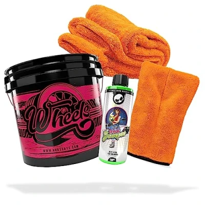 Afbeelding van detailmate Nuke Guys Thick Shampoo 500 ml + washandje Gamma Dryer XXL droogdoek wasemmer Wheels Emmer 3,5 GAL optimale handwas en drogen