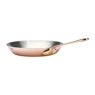 Afbeelding van de Buyer Braadpan van koper INOCUIVRE met messing handvat 24 cm 6450.24