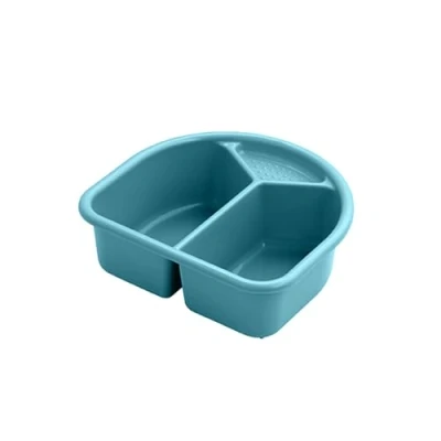 Afbeelding van Rotho Babydesign TOP/Bella Bambina Wastafel Babywaskom met zeepbakje en waskamer in turquoise Praktische oplossing voor de babyverzorging