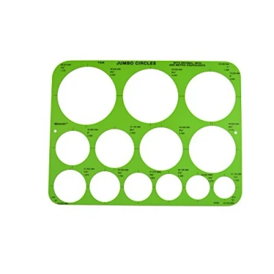 Afbeelding van Westcott Jumbo Cirkels Geometrische sjabloon, 8 3/4 x 11 1/2 Inch