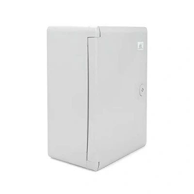 Afbeelding van ELS Elektrotechnika Schakelkast, industriële behuizing, IP65, verzinkte montageplaat, vergrendeling deur met afdichting rondom, wandbehuizing, lege ABS kunststof, kast, 270 x 350 160