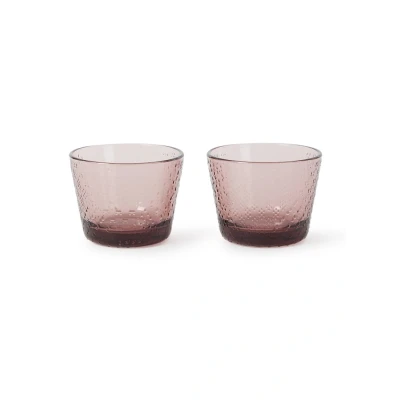 Afbeelding van Iittala Tundra drinkglas 16 cl set van 2 Donkerroze