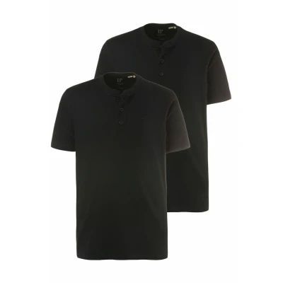 Afbeelding van JP1880 Tshirt basic, Heren, Maat: 5XL, Schwarz