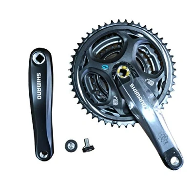 Afbeelding van Shimano Altus FC M311 vierkante taper chainset, 8 speed, 48/38/28T, zwart, 170 mm