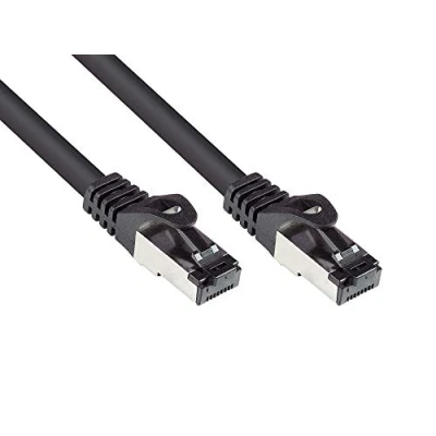 Afbeelding van Good Connections® SmartFLEX Cat.6A INDUSTRIE (PUR) 10 m zeer flexibel GIGABIT koperen geleider/CU olie en UV bestendig, geschikt voor sleepket S/FTP, PiMF halogeenvrij (LSZH) zwart