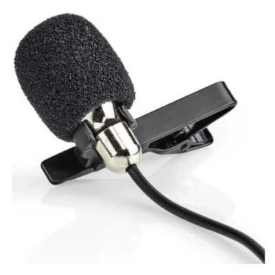 Afbeelding van Knaak Clip on Microfoon Lavalier voor Laptops of Mobiele Telefoons