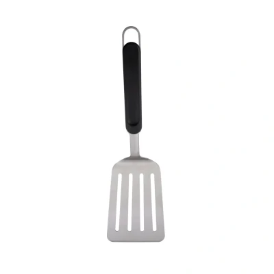 Afbeelding van Olivia vis spatel uit rvs zwart 42cm Barbecook