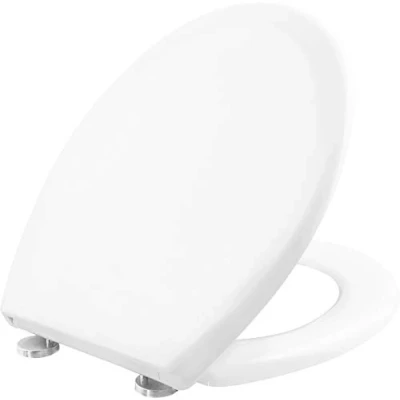 Afbeelding van Cornat Wc bril &quot;Tarox Plus&quot; Klassieke witte look Onderhoudsvriendelijke duroplast Quick up &amp; Clean functie softclosemechanisme Comfortabele montage van bovenaf/toiletbril/wc deksel /