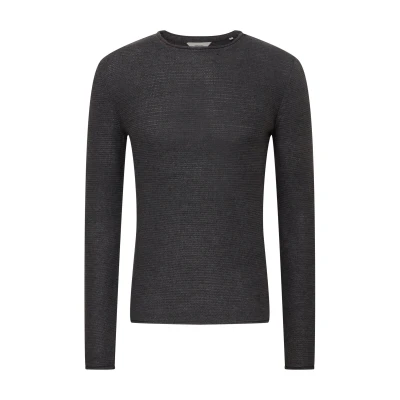 Afbeelding van Solid Sdjarah Trui, Heren, Maat: 3XL, Dark grey melange