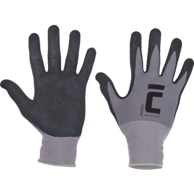 Afbeelding van Cerva WIGEON handschoen 01080192 12 stuks Grijs/Zwart 10