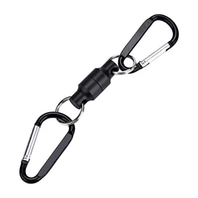Afbeelding van Vis magneetgesp, netrelease, clip, hangende gesp, vliegenvissen, schepnet voor sluiting ophangen (dubbele staart)