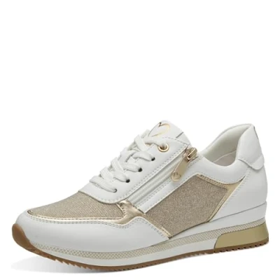 Afbeelding van MARCO TOZZI Sneaker by Guido Maria Kretschmer 2 23713 41 dames, White Gold, 38 EU